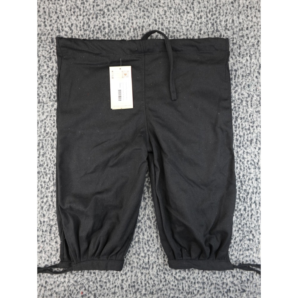 Mytholon Kilian Kniebundhose Canvas Breeches Mens Medium Black Medieval LARP NEW